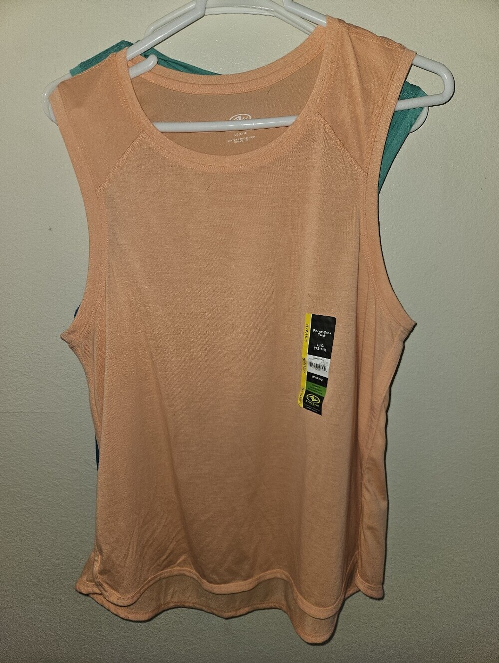 Athletic Works Womans Racer Back Tank 3 Pack Size L (12-14)